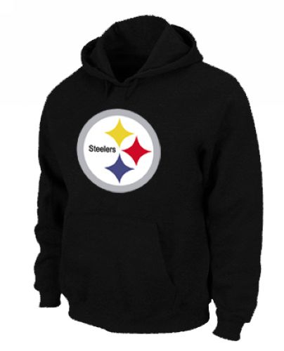 NFL Men's Nike Pittsburgh Steelers Logo Pullover Hoodie - Black